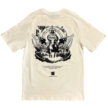 Load image into Gallery viewer, Jesus Christian t shirt in colour cream made by GREATER THAN.