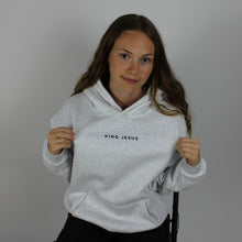 Load image into Gallery viewer, King Jesus oversized hoodie - Smoke Grey