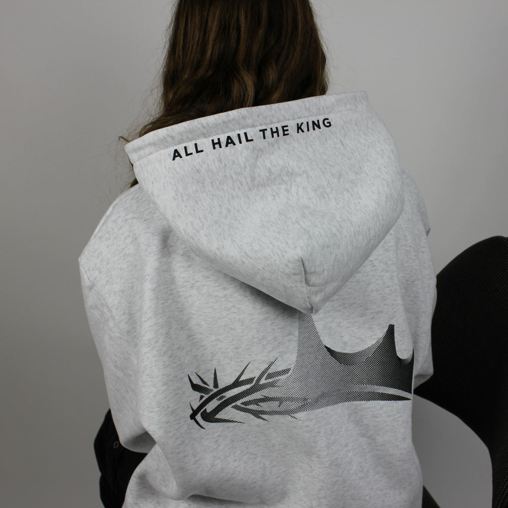 KING JESUS Oversized hoodie - Heather grey