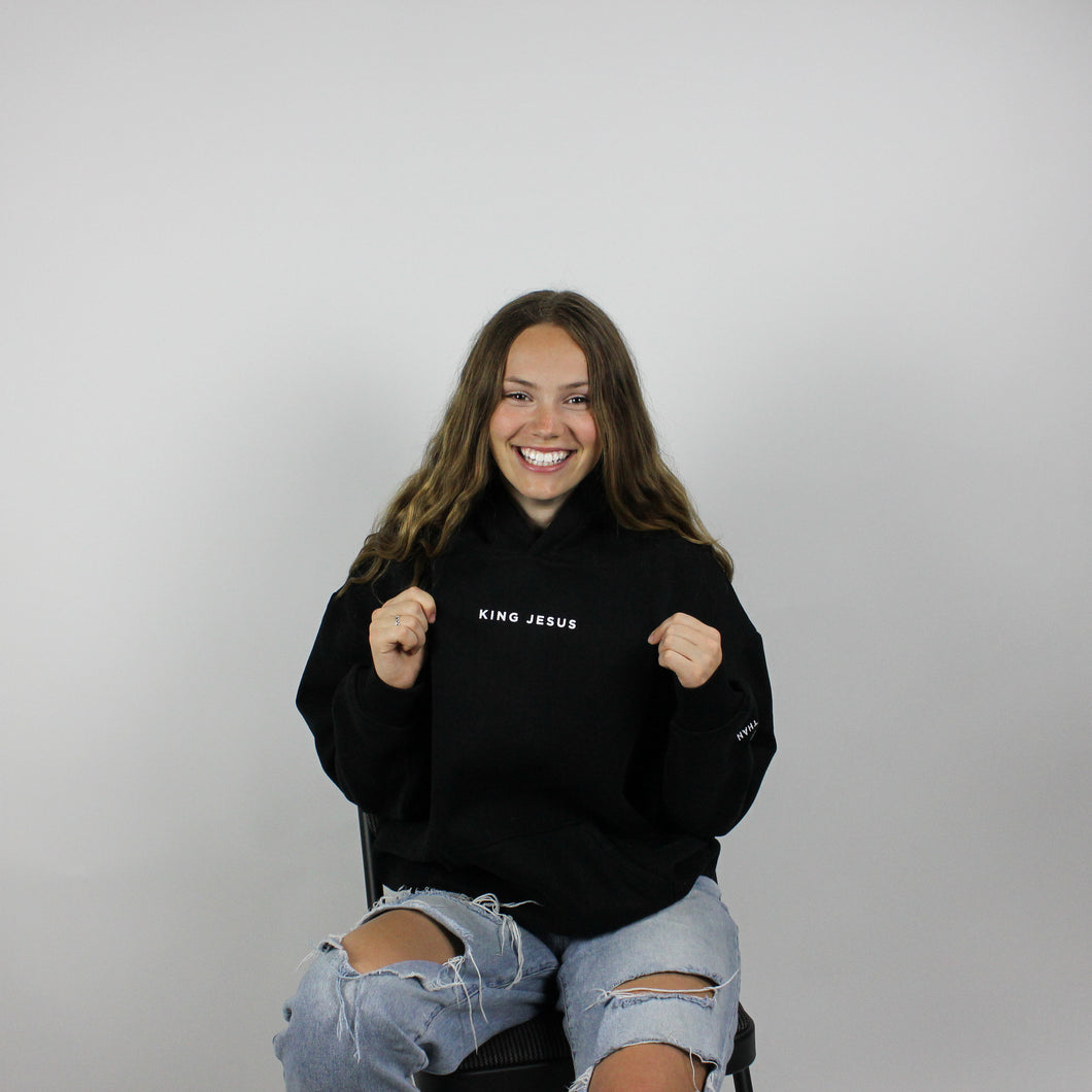 King Jesus oversized hoodie - Black