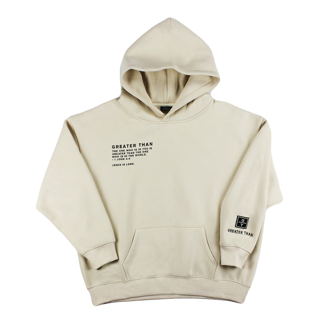 GREATER THAN Oversized Hoodie - Cream